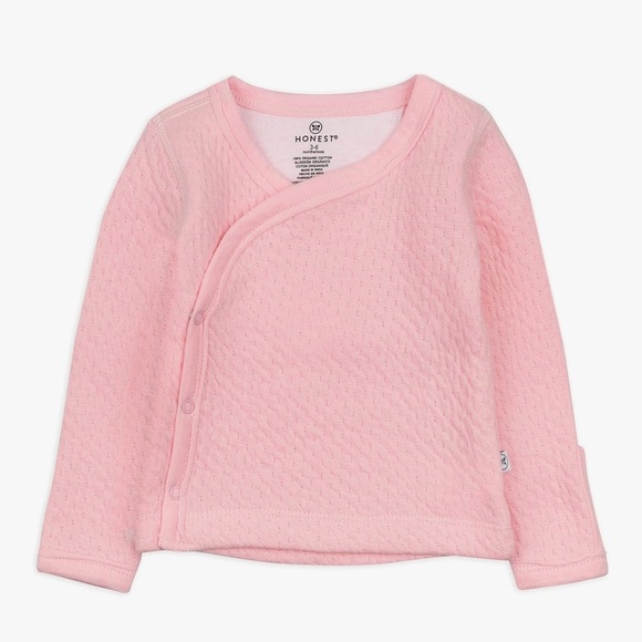 HonestBaby Girl Bundle Pink Quilted Set, Organic cotton size 0-3M - Picture 5 of 9